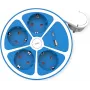 ROLINE Desktop Power Strip 4x+Sw. 1x A+ C CEE7/7 Blue 1.5m - Strāvas sadalītājs (19.07.2340)