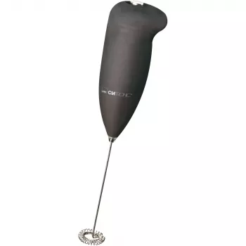 Clatronic MS 3089 ar baterijām darbināms piena putotājs, melns/nerūsējošais tērauds