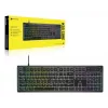Corsair K55 CORE RGB tastatūra spēlēm USB QWERTZ vācu valodā melna
