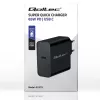 Lādētājs QOLTEC Super Quick PD 65W USB‑C Power Delivery 5–20V, 1x USB‑C, USB PD 3.0, Type C spraudnis, 65 W