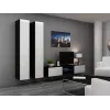 Cama slēgts Skapis VIGO '180' 180/40/30 balts/melns glancēts