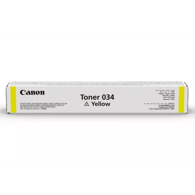 Canon 034 tonera kārtridžs 1 gab. Oriģināls dzeltens
