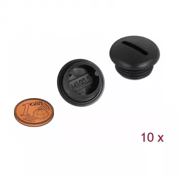 Caurules vāciņš DeLOCK 60230 melns neilons