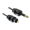 Toslink audio kabelis DeLOCK 82876 2m Mini-TOSLINK Melns
