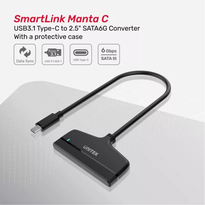 Klēpjdatora doks UNITEK Y-1096A USB Type-C melns