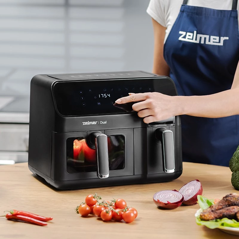 Zelmer ZAF9000 Gaisa fritējs 5,5 l + 3,5 l 2700 W melns