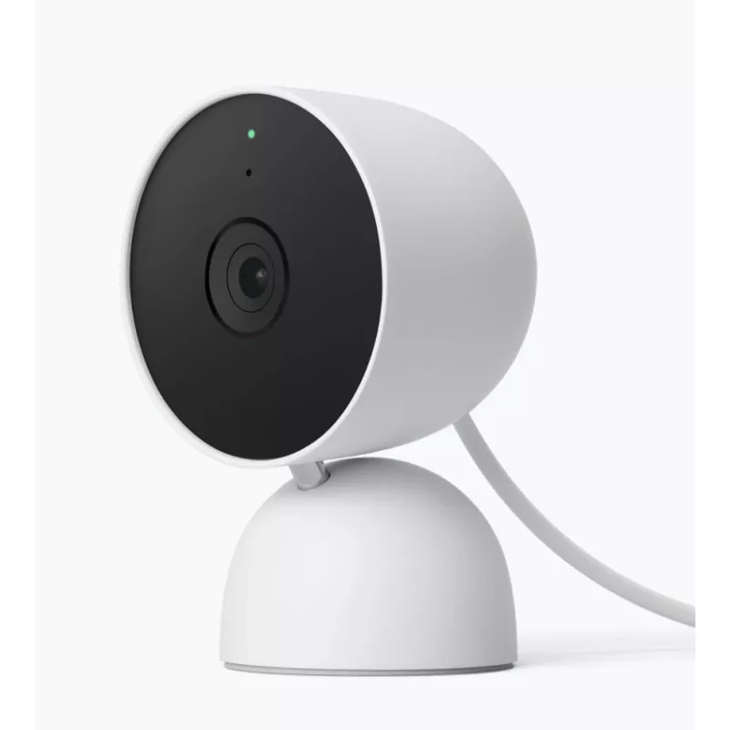 Google Nest Cam - tīkla novērošanas kamera - iekštelpām - krāsaina (diena/nakts)