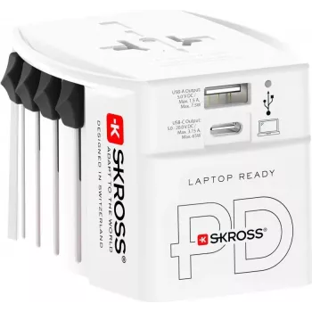 Skross 1302976 ceļojumu adapteris MUV AC65PD (1302976)
