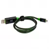 USB kabelis RealPower A/Micro-USB B 0,75 m