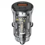 Auto lādētājs usams CC164CC01 30W ar 1×USB-A un 1×USB-C ātrai uzlādei