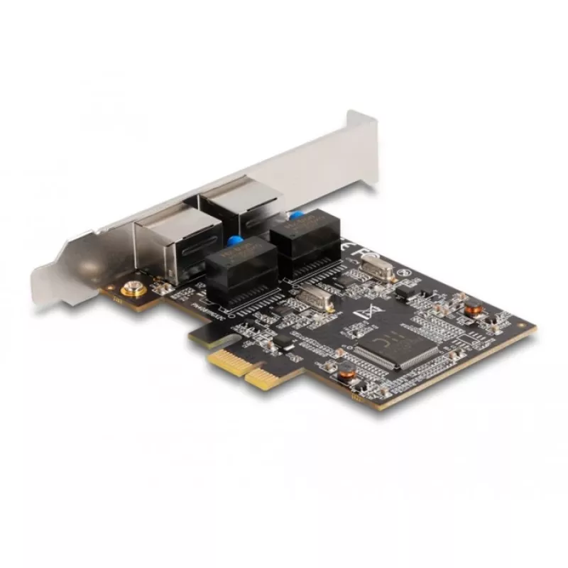 Delock PCI Express x1 karte uz 2 x RJ45 Gigabit LAN RTL8111 (88615)
