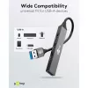 Goobay USB centrmezgls 74456 Type-A 5000 Mbit/s Gaiši pelēks