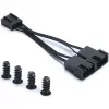 Fractal Design Venturi HP-12 PWM 120 mm korpusa ventilators – melns