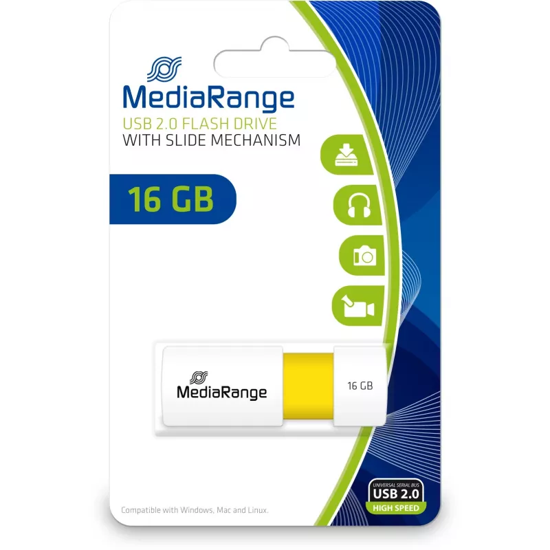 USB zibatmiņa MediaRange 16 GB USB Type-A 2.0 MR972