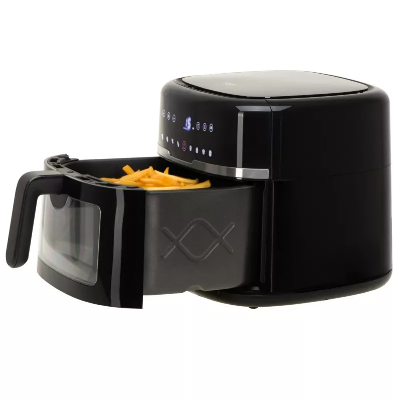 Adler AD 6318 karstā gaisa friteris, 8 l, 2500 W, LCD displejs, 9 programmas, melns