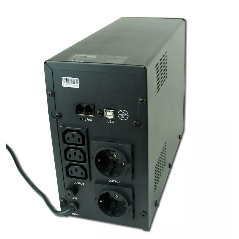 Gembird EG-UPS-033 nepārtrauktās barošanas avots (UPS) Line-Interactive 1200 VA 720 W 3 AC kontaktligzdas