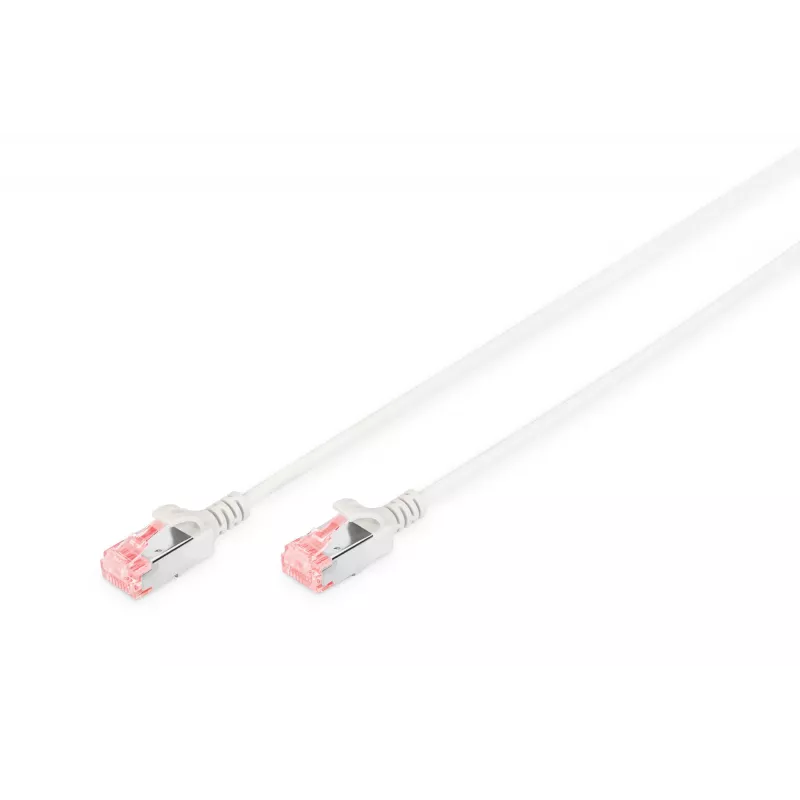 Tīkla kabelis Digitus CAT 6 U/FTP plāns ielāpu vads RJ-45 Cat6 2m pelēks