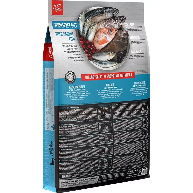 ORIJEN Six Fish Cat - sausā kaķu barība - 5,4kg