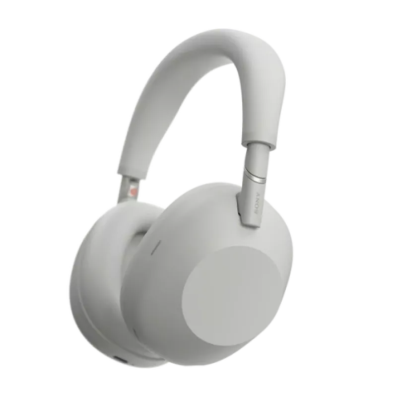 Bezvadu austiņas Sony WH-1000XM6 — trokšņu slāpēšana, Bluetooth, platīna sudraba
