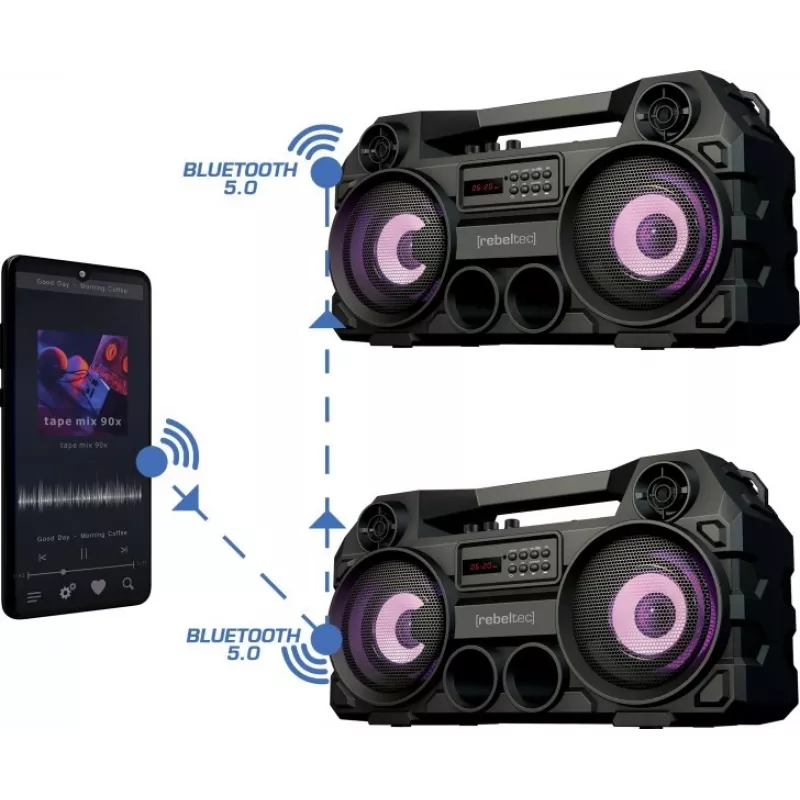 Rebeltec Bluetooth Reproduktors SoundBOX 465 Melns
