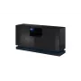 kumode QIU 2D1K 150x41.5x75 melns glancēts/melns glancēts