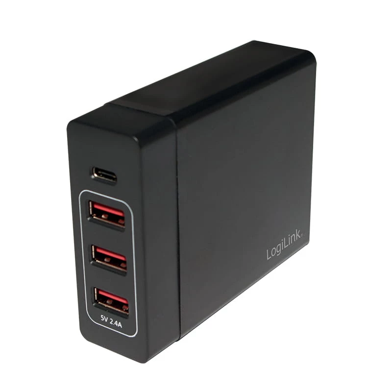 Iekštelpu lādētājs LogiLink PA0122 Universal Melns USB