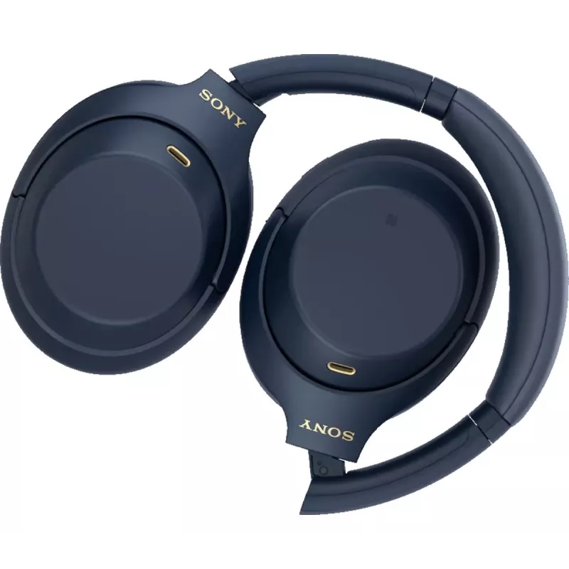 Austiņas Sony WH1000XM4L.CE7, apkārtauss, vadu un bezvadu (Bluetooth, USB-C), zilas, galvas lentes valkāšanas stils
