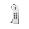 Strāvas sadalītājs Belkin BSV604VF2M-V2 — 6 kontaktligzdas, 2× USB-A, 2 m kabelis