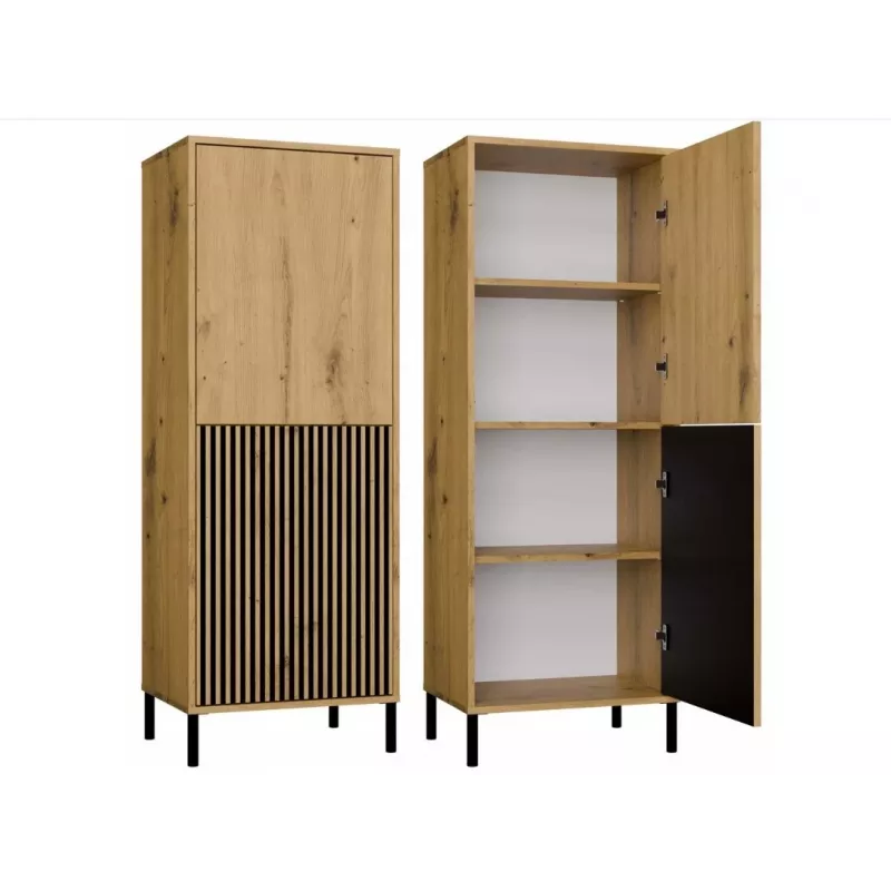 KAMARO 2DK plāns/GŁ ozols ARTISAN DISPLAY CABINET