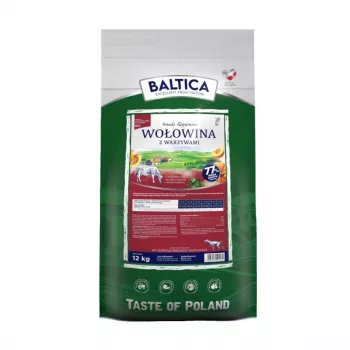 BALTICA regionalās garšas Vidējas un lielas šķirnes Liellopu gaļa ar dārzeņiem - sausā suņu barība - 12 kg