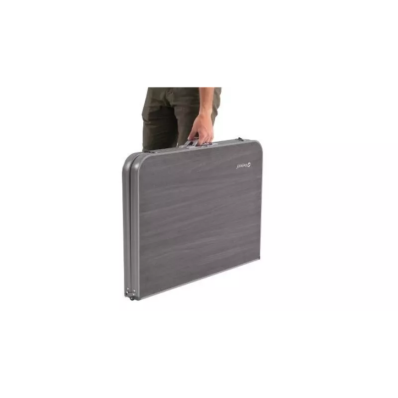 Āra galds Outwell Coledale L — alumīnija rāmis, sveķu virsma, 800×1200 mm, 8,4 kg, pelēks