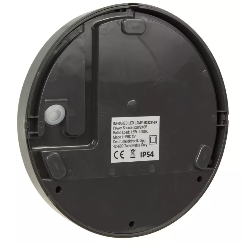 LED 15W lampa ar infrasarkano kustības sensoru MACLEAN MCE291 GR