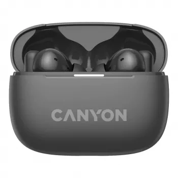 Canyon CNS-TWS10BK Austiņas un Mikrofons True Wireless Stereo (TWS) Iekšauss Zvanu/mūzikas/sporta/ikdienas lietošanai USB Type-C Bluetooth Melns (CNS-TWS10BK)