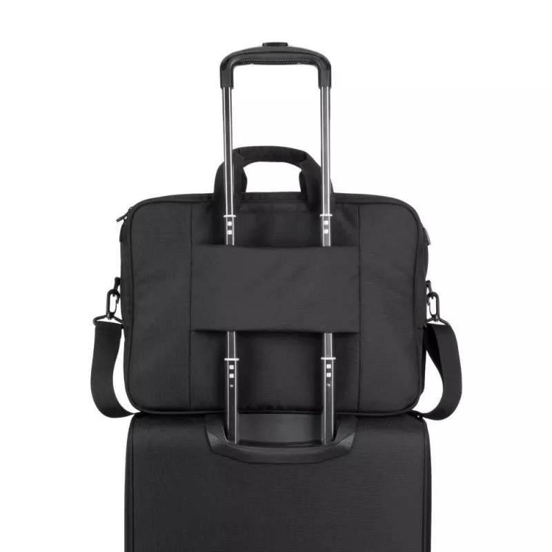 Toploader soma Rivacase 8432 klēpjdatora futrālis 39,6 cm (15,6 collas) Melns