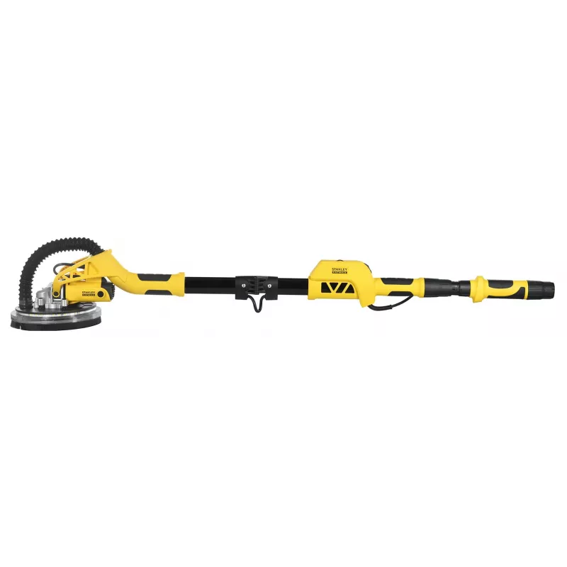 Disku slīpmašīna STANLEY SFMEE500S 750 W, regulējams ātrums, teleskopisks rokturis, mīkstais rokturis, melna/dzeltena