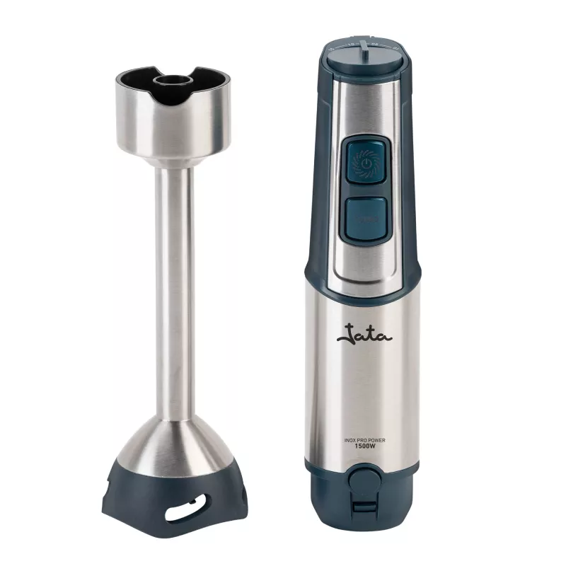 Iegremdējamais blenderis Jata JEBT1854 — 1500 W, līdz 14 500 apgr./min, nerūsējošā tērauda asmeņi, tumši zila