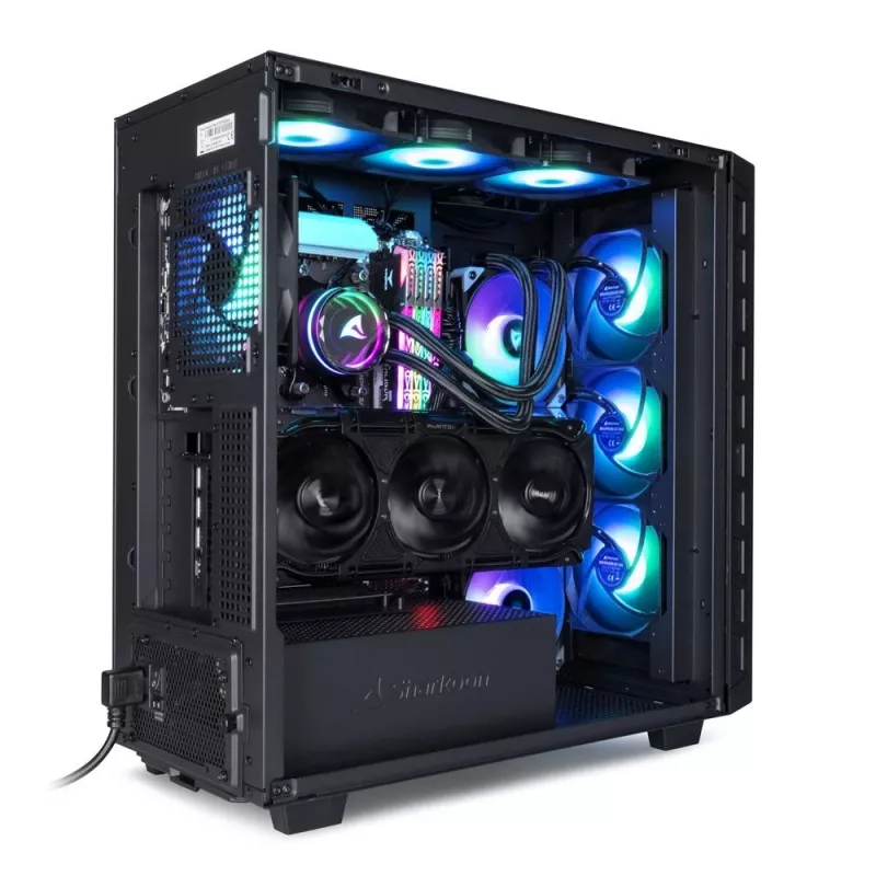 Sharkoon REBEL C80M RGB Midi Tower Melns