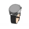Ādas pulksteņa siksna FIXED FIXLST-22MM-BK — 22 mm, ātri noņemama, melna