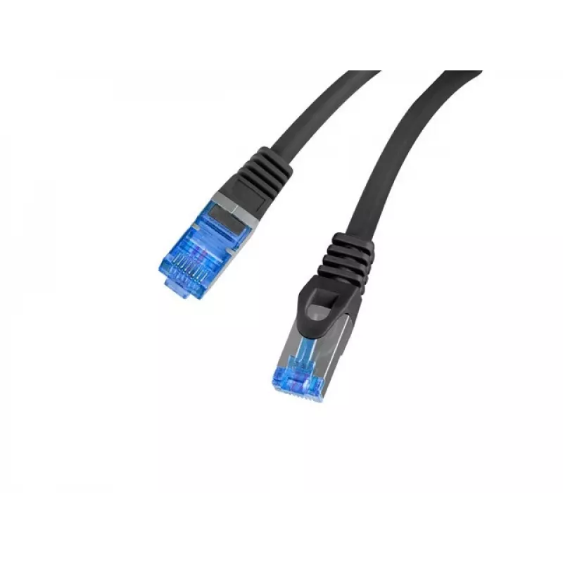 Tīkla kabelis Lanberg PCF6A-10CC-0025-BK RJ45 Cat6a 0,25m Melns