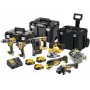 Bezvadu elektroinstrumentu komplekts DeWalt DCK755P3T — 14 vienību komplekts ar litija jonu baterijām