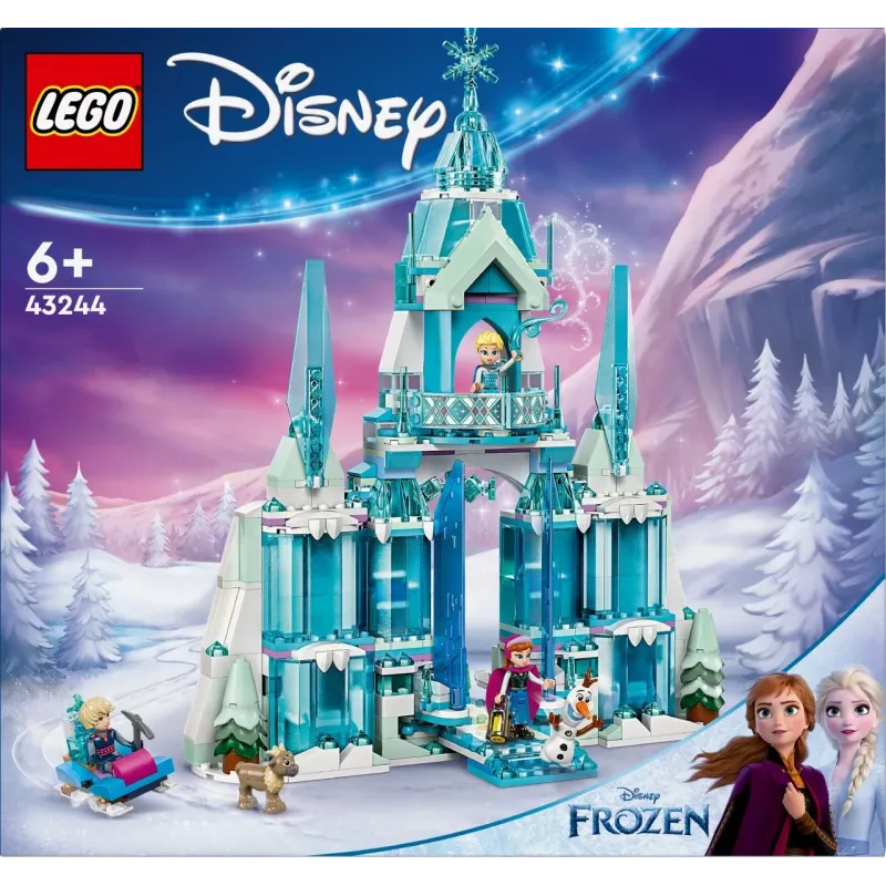 Konstrukcijas rotaļlieta LEGO Disney Princess Elsas Ziemas pils 43244 — būvējams komplekts radošai rotaļai