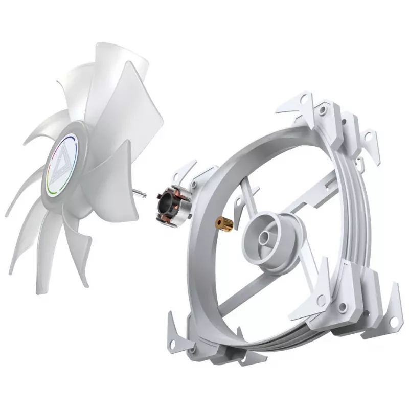 MONTECH HP140 ARGB PWM 140mm balts 3 iepakojumā