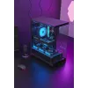 TACENS Mars Gaming MCPRISMA Midi Tower datora korpuss, melns, rūdītais stikls, atbalsta ATX/Micro-ATX/Mini-ITX, 2x3,5 collu + 2x2,5 collu nodalījumi
