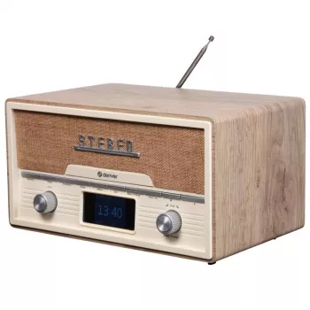 Personīgais CD atskaņotājs Denver MDA-525LW Koks 10W DAB+ FM