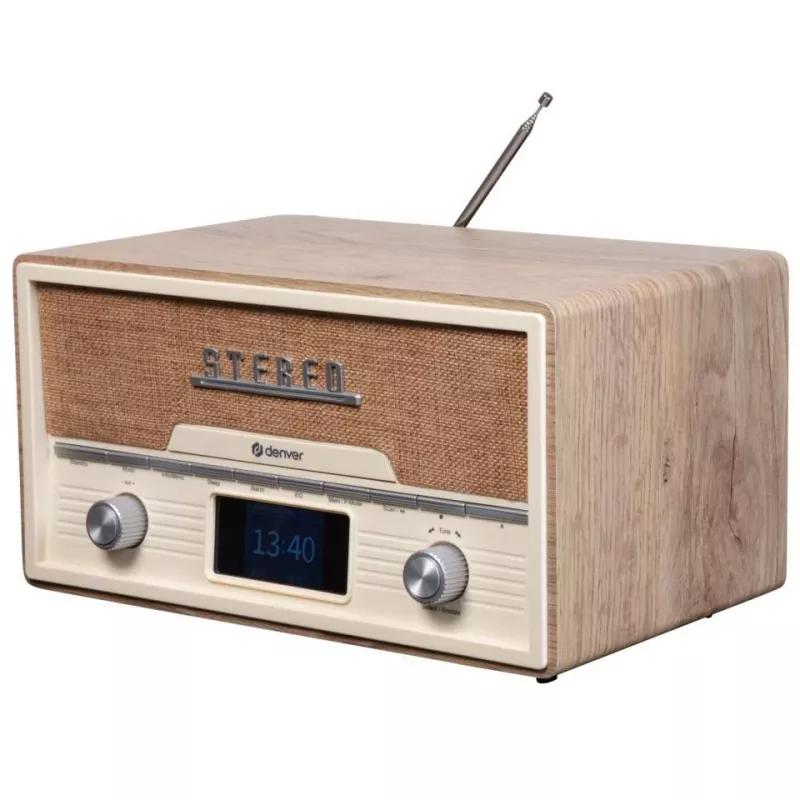 Personīgais CD atskaņotājs Denver MDA-525LW Koks 10W DAB+ FM