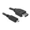 DeLOCK - Video- / Audio kabelis - HDMI - 32 AWG - HDMI, 19 kontaktu (vīrišķais) - 19 kontaktu Micro-HDMI (vīrišķais) - 3 m (82663)