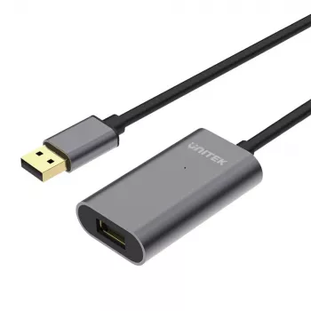 USB kabelis UNITEK Y-271 5m USB 2.0 pelēks