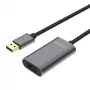 USB kabelis UNITEK Y-271 5m USB 2.0 pelēks