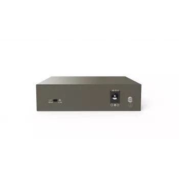 TENDA TEG1105P-4-63W-EU tīkla komutators, 5x Gigabit RJ-45, 4x PoE (57,8 W kopā), 10 Gbit/s komutācija