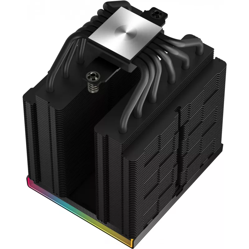 Gaisa dzesētājs DeepCool AK620 Digital PRO — 120 mm ventilators, 1750 RPM, 25 dB, 12 V, piemērots LGA1700/AM5, melns